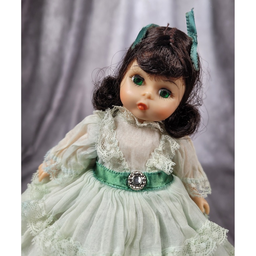 Vintage Madame Alexander Scarlett O'Hara 8" Doll Gone With The Wind Green Dress